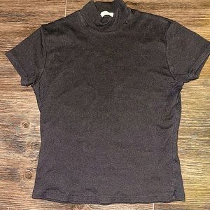 John Galt Mock Turtle Neck Top